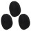 3Pcs 25mmx20M Roll Nylon Tape Strap for Webbing Bag Strapping - Black 1
