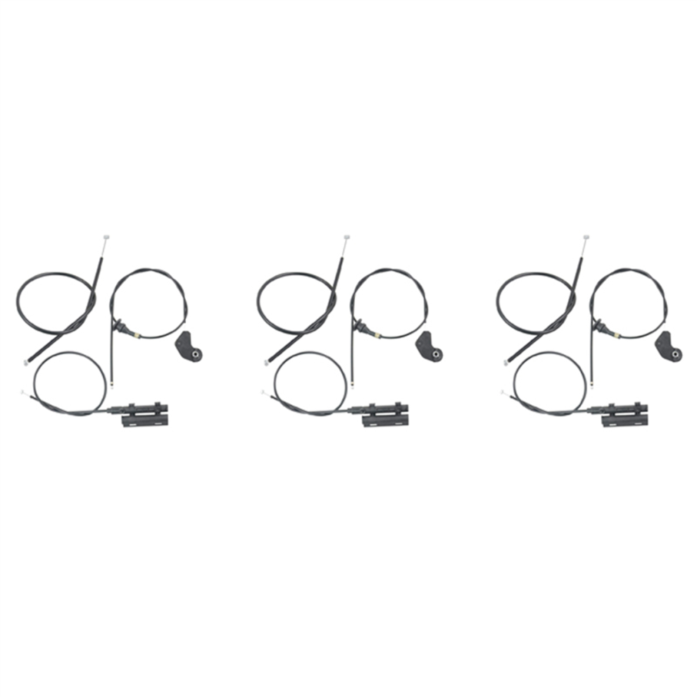 3Pcs Engine Bowden Cable Hood Release Wire For E39 525I 530I 4713239234288