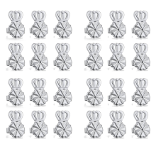 3-Pairs Earring Backs,Earring Backs Lifter(Silver)