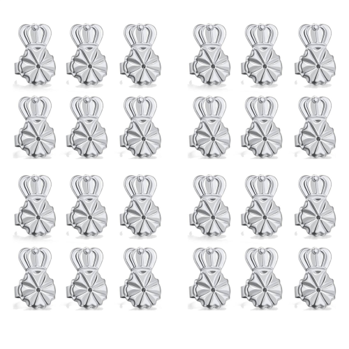 3-Pairs Earring Backs,Earring Backs Lifter(Silver)