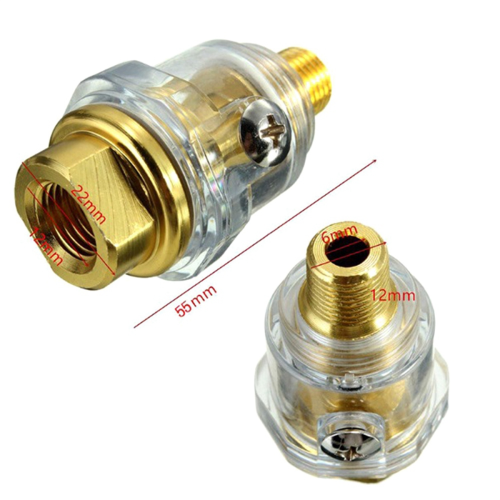 3Pcs Mini Oiler-1/4inch NPT Oil Lubricator for Air Compression-Yellow 2
