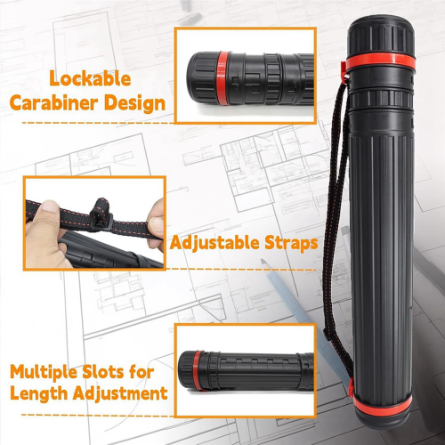 3Pack Poster Tube-Telescoping Blueprint Holder, Art Tube 1