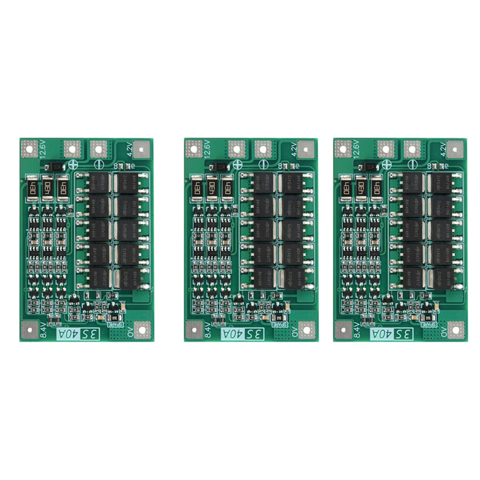 3S 40A Protection Board 12V Li-Ion 18650 Battery Board 4713239239986