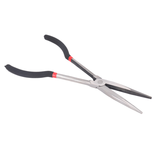 3X 11 inch NOSE PLIERS SET STRAIGHT & BENT TIP TOOL