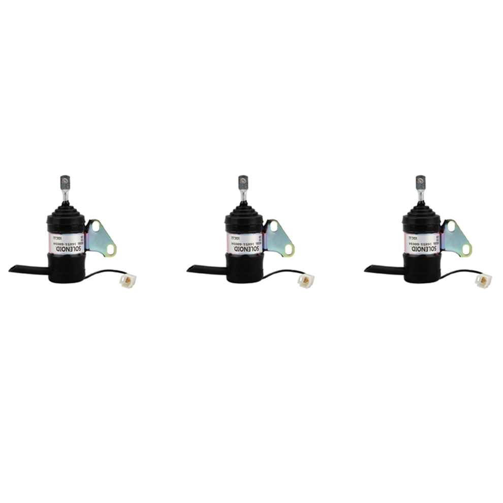3X Fuel Stop Solenoid For Mower Tractor Excavator Rtv Rtv900 4713514291012