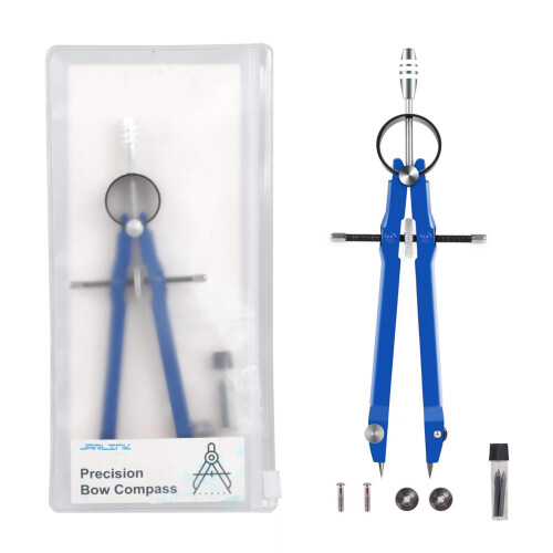 3X Professional Compass, Compass Geometry Set with Lock,(Blue) 2