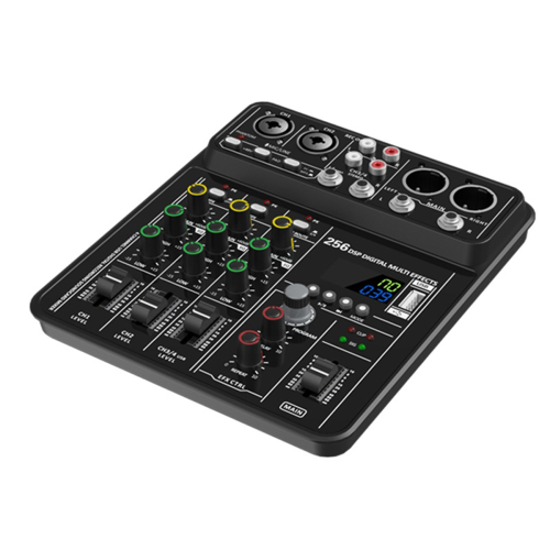 Mixer audio a 4 canali con alimentazione Phantom da 48 V e USB per studio audio 1