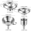 4 Pack Stainless Steel Kitchen Funnel Is for Transferring Liquid 4