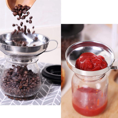 4 Pack Stainless Steel Kitchen Funnel Is for Transferring Liquid 2