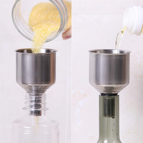 4 Pack Stainless Steel Kitchen Funnel Is for Transferring Liquid 1