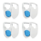 4 Pairs Positive Pressure Headgear Clips,Magnetic for 1