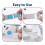 4 Pairs Positive Pressure Headgear Clips,Magnetic for 6