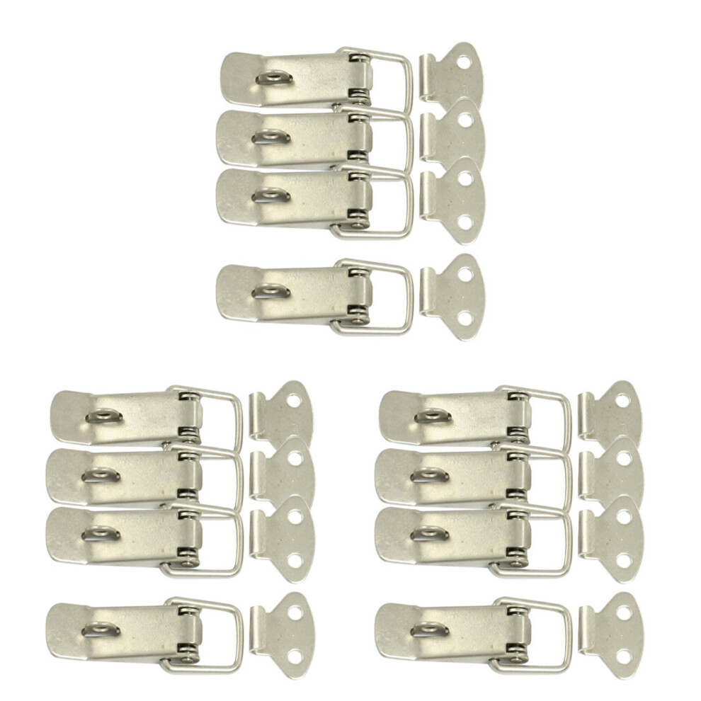 4 Pcs Hardware Cabinet Boxes Spring Loaded Latch Catch Toggle Hasp 4713514214349