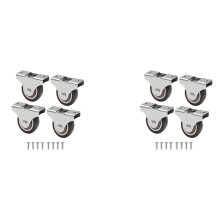 4 Pcs Mini Casters Furniture Casters 25mm Fixed Casters for Furniture