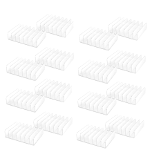 4 Pcs Clear Acrylic CD Holder with Tackable CD DVD Display Rack