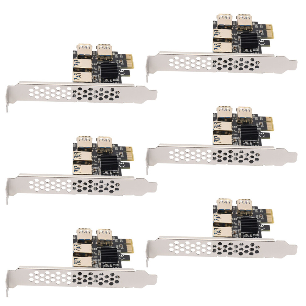 4 Ports Adapter Board Pci-E 1X To 4 Usb 3.0 Rabbet Gpu Riser Extender 4713514218842