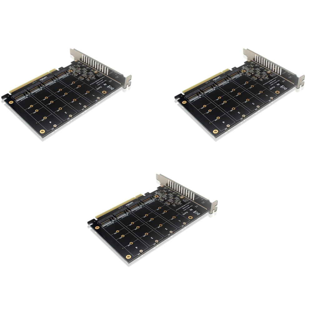 4 Port Nvme To Pcie Adapter Card M.2 Nvme To Pcie X16 Adapter 4713514218712
