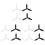 4 Propellers Props Replacement For Parrot Bebop 2 Drone Black White 1