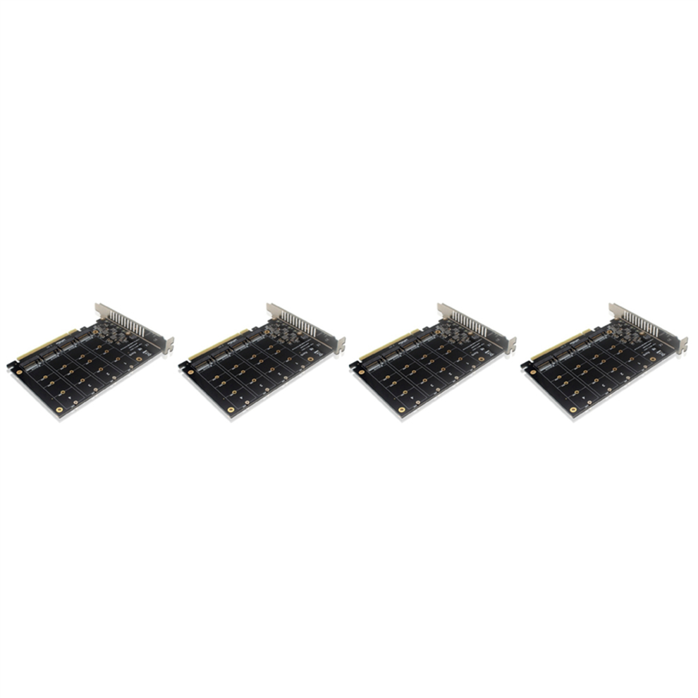 4 Port Nvme To Pcie Adapter Card M.2 Nvme To Pcie X16 Adapter 4713514218705