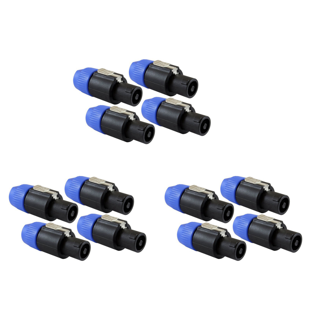 4 Pole Speaker Plug Compatible With Speakon Nl4fc,Nl4fx,4Pack 4713514218651