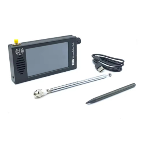 Rádio SDR recarregável com tela IPS LCD de 4,3 polegadas, nas cores MW, SSB, CW e rádio amador.