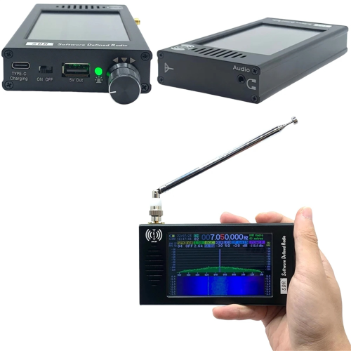 Rádio SDR recarregável com tela IPS LCD de 4,3 polegadas, nas cores MW, SSB, CW e rádio amador. 2