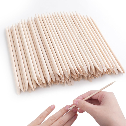 400 unidades de palitos de laranja para unhas, cera e cutículas. 1