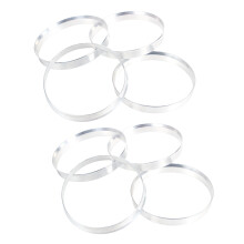 4 x Universal Aluminum Hub Ring Wheel 74.1mm O/D 72.6mm I/D