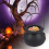 40 Pcs Candy Kettles Witch Skeleton Cauldron Holder Pot with Handle 3