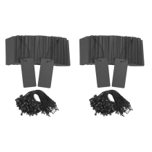 400 Set Black Price Tags with String Tags with Pins Custom Clothing