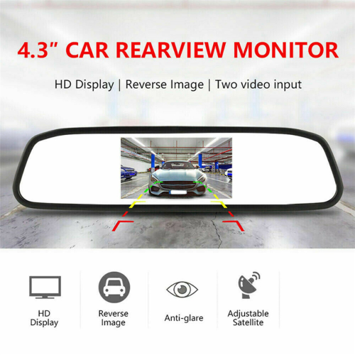 4.3Inch Car DVR Dash Camera Rear View Mirror Monitor LCD Display 1
