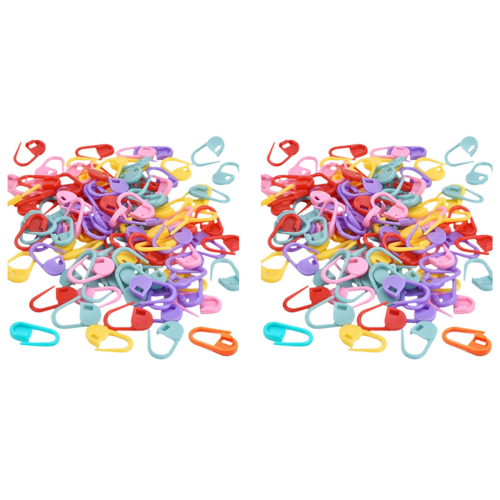 400 Pieces Crochet Locking Markers, Knitting Clips,Mixed Color 1