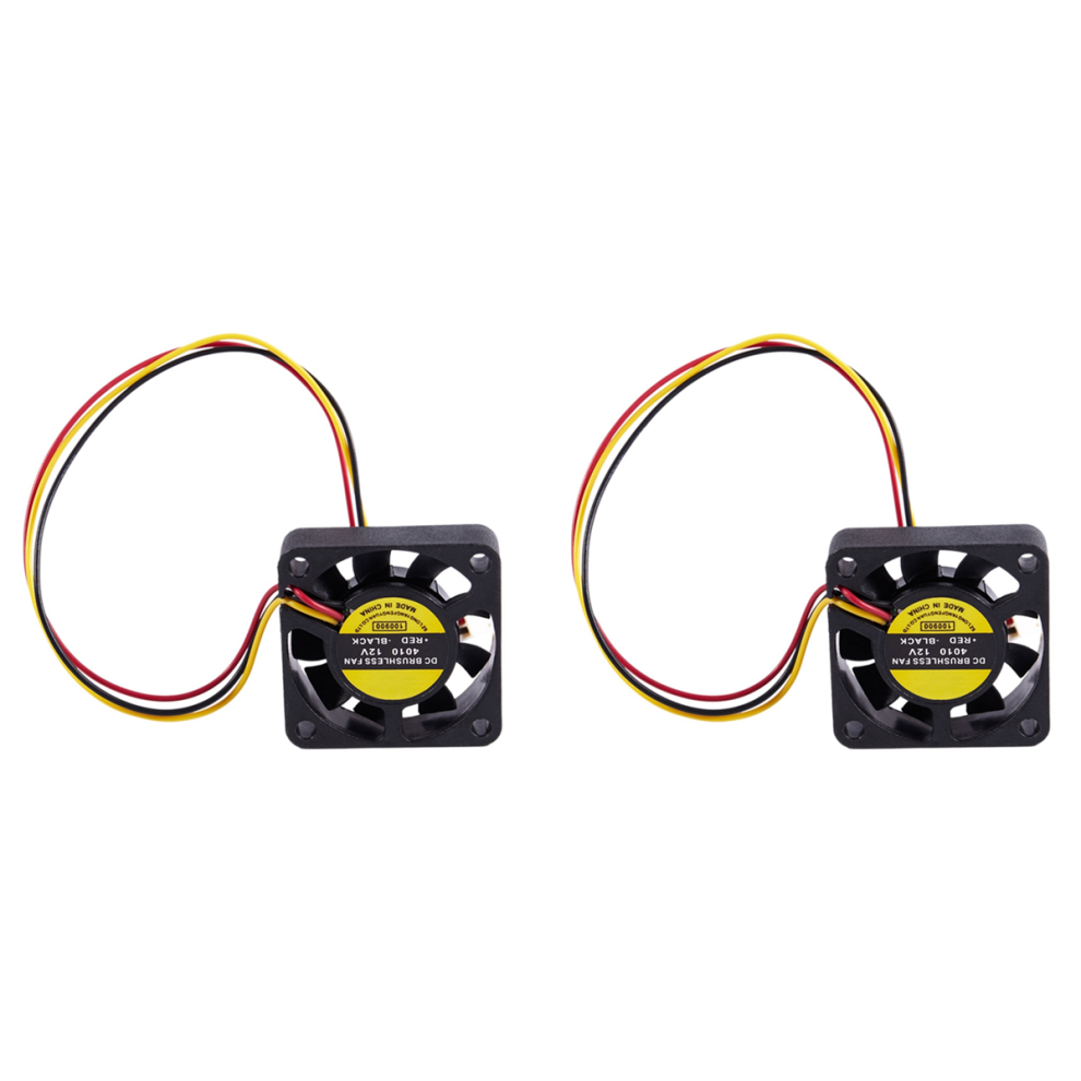 40Mm X 40Mm X 10Mm 3Pin 12V Dc Brushless Pc Computer Cooling Fan Black 4713514206740