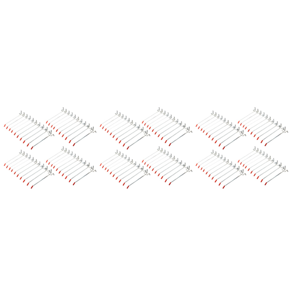 40Pcs Single Pegboard Hooks 150Mm Board Slat Shop Peg Fits 25Mm 4713514208652
