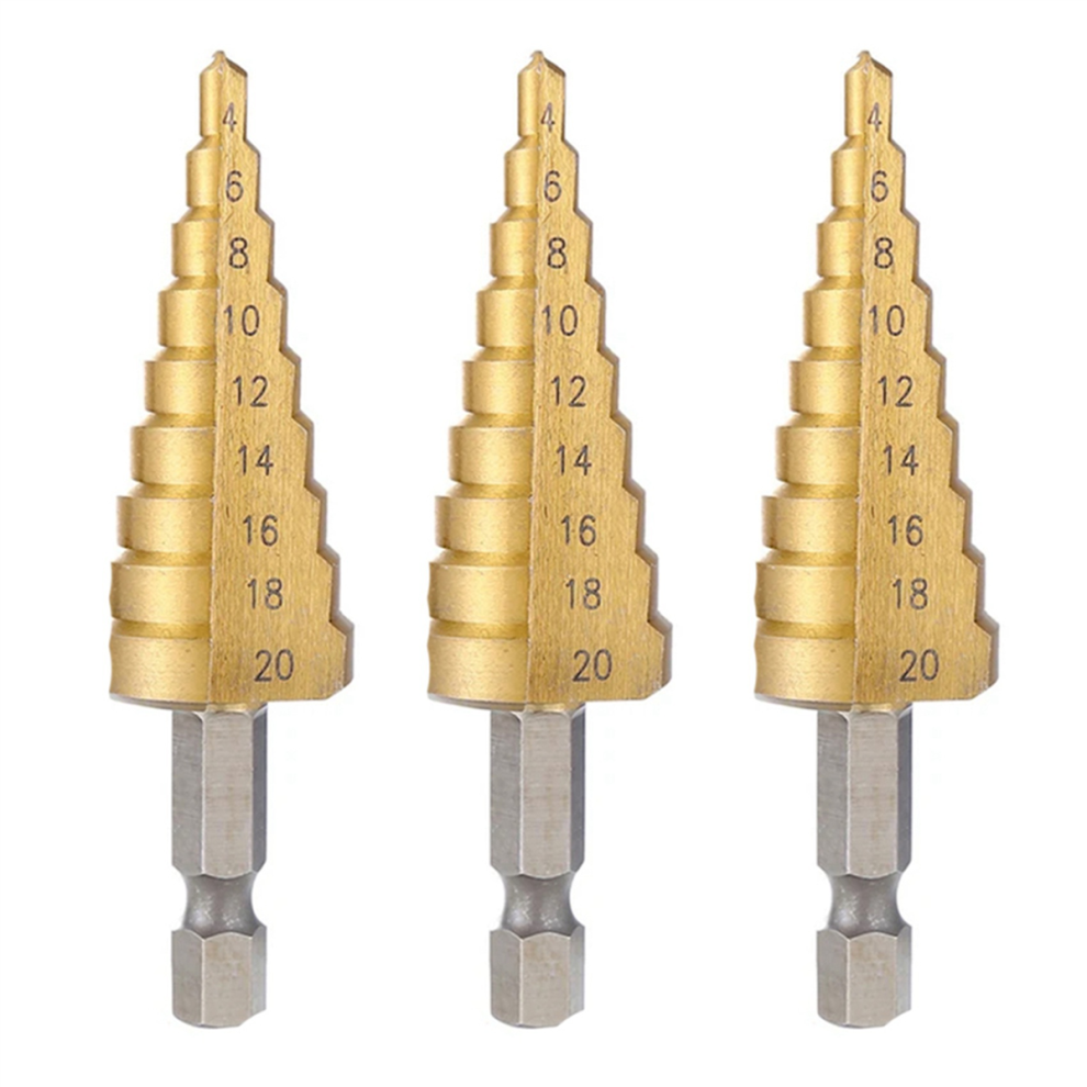 4-20Mm Hss Straight Groove Step Drill Bit 4713514210334