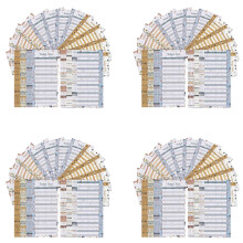 48 Budget Sheets,for A6 Budget Binder for Cash&LEDger Book,for Wallet