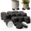 48Pcs Plant Risers Natural Rubber Flower Pot Mat 5