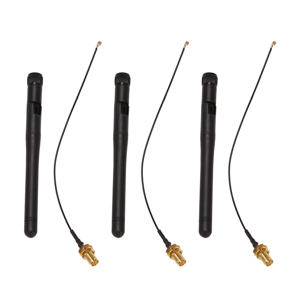 433Mhz 5Dbi Gsm Rp-Sma Plug Rubber Lorawan Antenna+Ipx To Sma Cable 4713514271168