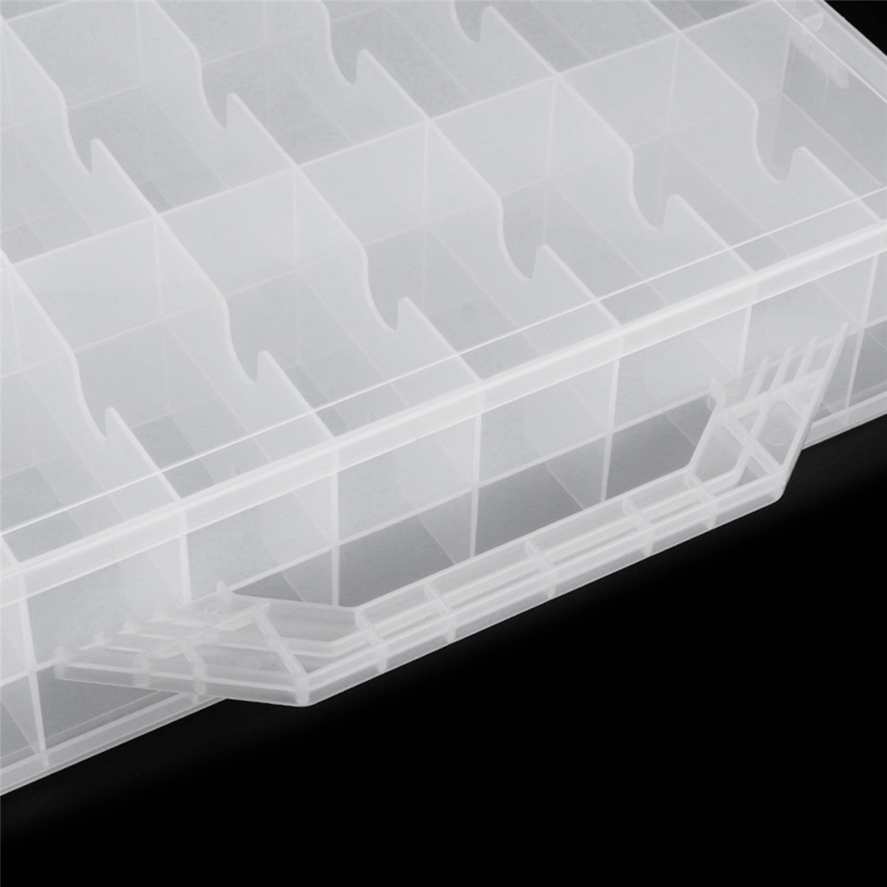 48 Cells 2 Layer Nail Polish Organizer Portable Clear Storage Case