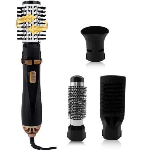 4-HeadHotAirBrushHairDryerStrongWindEUPlug