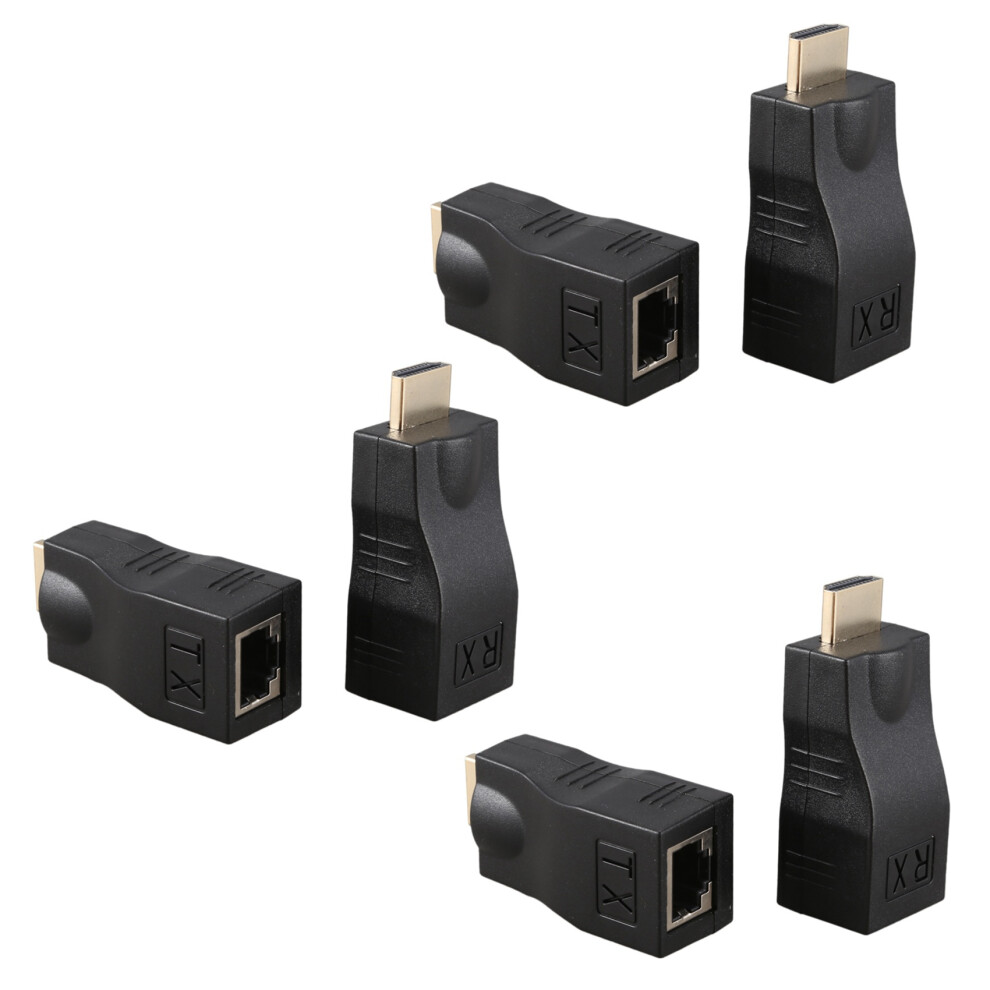 4K 3D 1.4 30M To Rj45 Over Cat 5E/6 Network Lan Ethernet Adapter 4713514278402