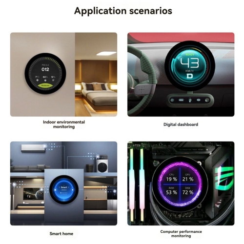 4inch Round Touch Display 800x800 Resolution IPS Screen 10-Point 1