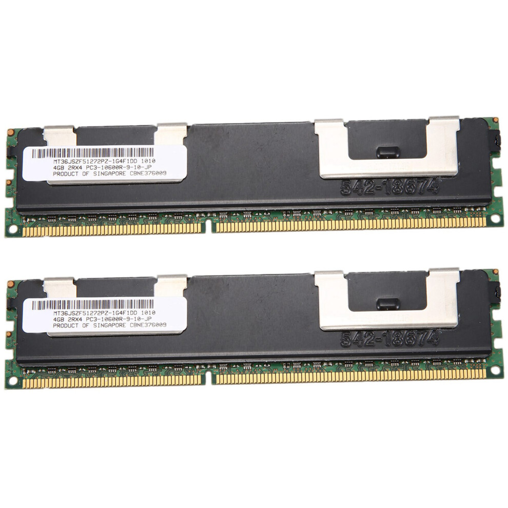 4Gb Ddr3 Memory Ram Pc3-10600R 1333Mhz 2Rx4 1.5V Ecc 240-Pin Server 4713514277610