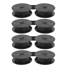 4Pack Typewriter Ribbon Twin Spool Pack Ink for Most Typewriter Black