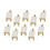 10 Sets Mini Display Easel With Canvas 8X8Cm Small Table Gift 1