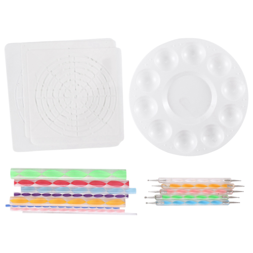 Mandala Dotting Schablonverktyg Stenmålningssats (17-pack) 1