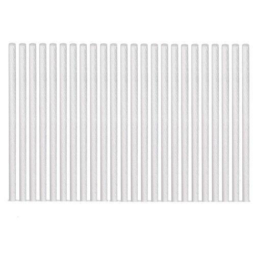 Conjunto de 24 pavios de fibra de vidro para tochas tiki de exterior, medindo 0,5 x 9,85 polegadas.