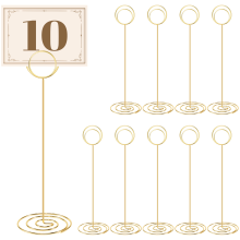 10 stuks tafelnummershouders van ca. 22,2 cm voor bruiloft, diploma-uitreiking en receptie