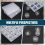 50 Pcs Sewing Machine Bobbins with Case for Singer 7