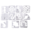 11PCS Quilting Template Set- Acrylic Ruler for DIY Machine Quilting 6